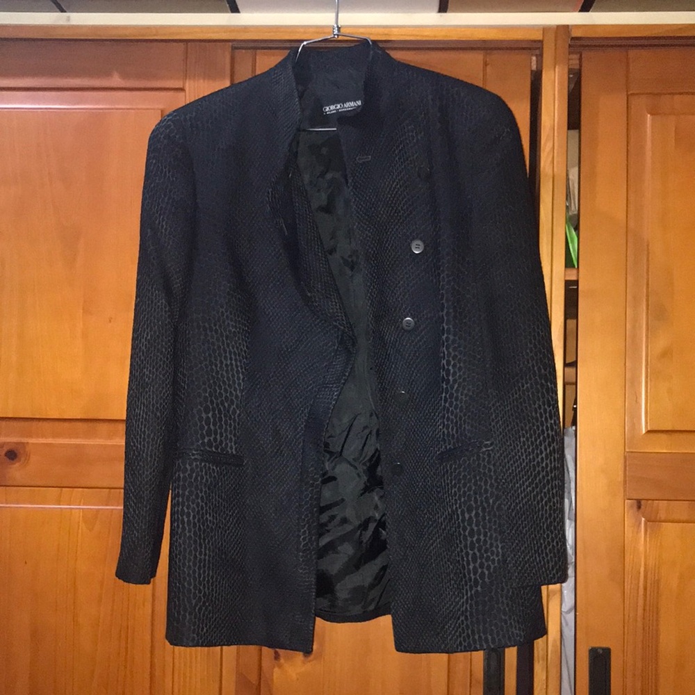 Brand new vintage Giorgio Armani Black Jacket sz 42